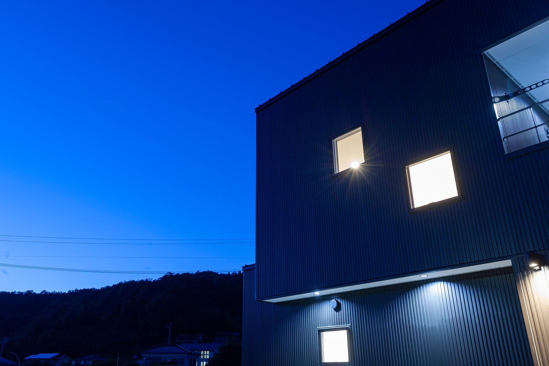 星空も楽しめる立地