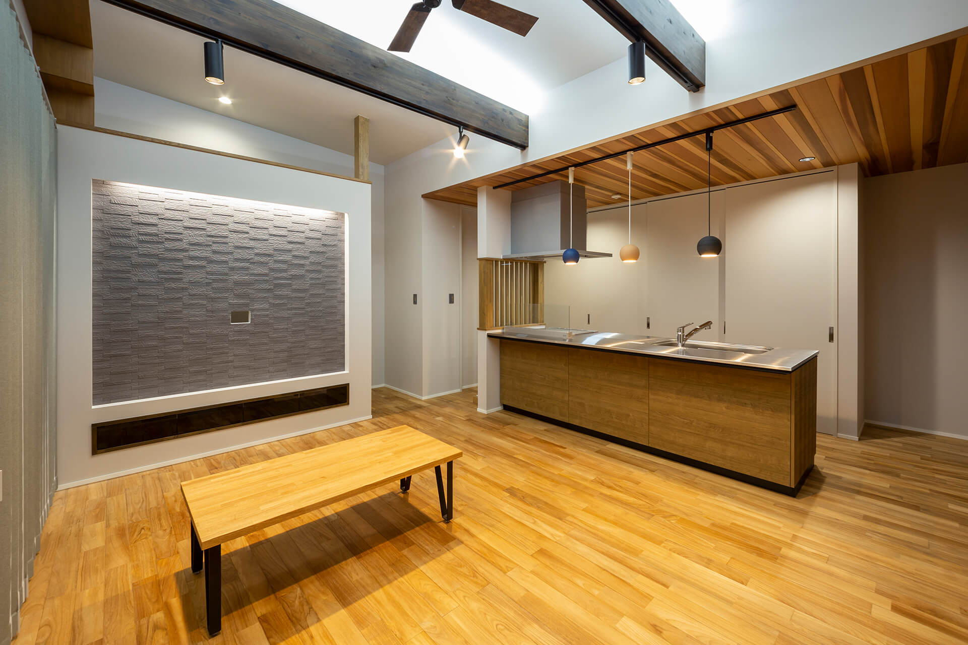 blue wood stone