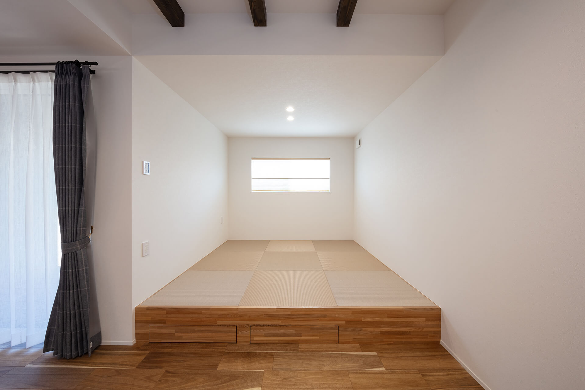 建具を無くすことで開放感が生まれる畳コーナー